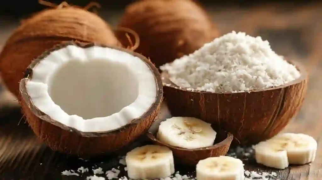Flour in banana bread