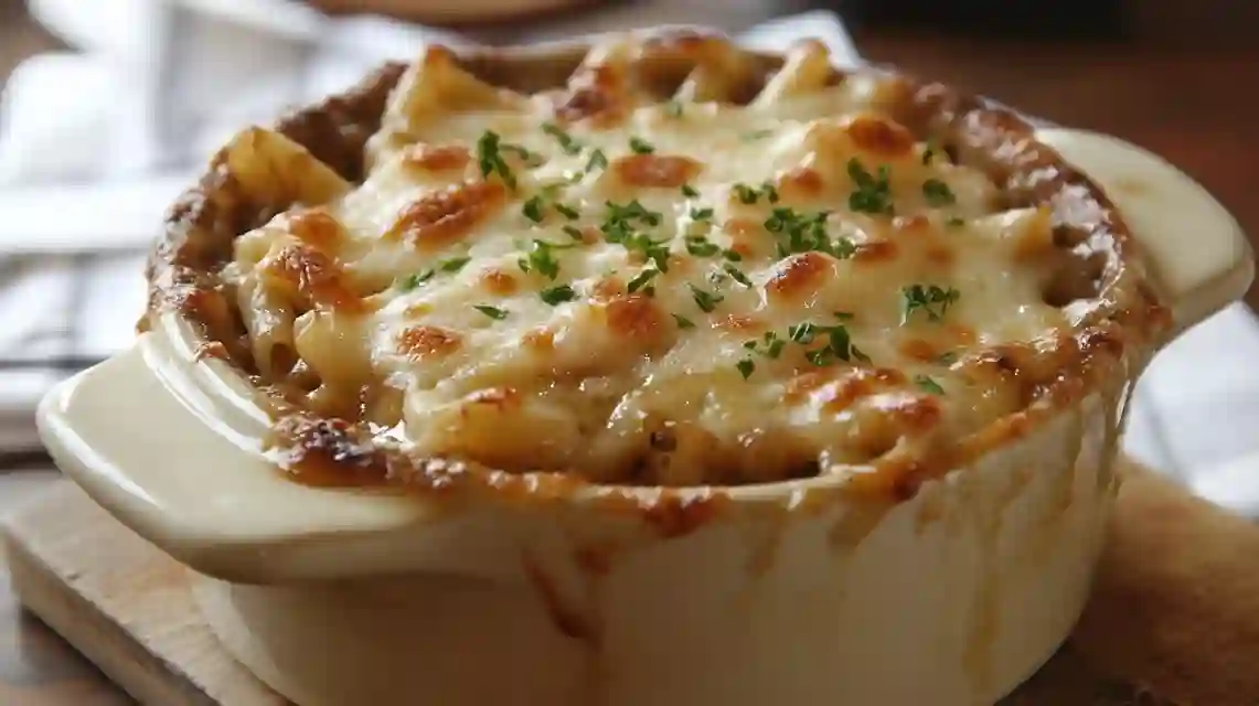 French onion pasta recipe