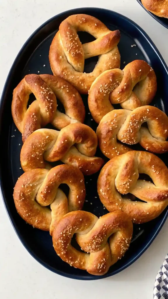 Soft Pretzels Serving Homemade Soft Pretzels