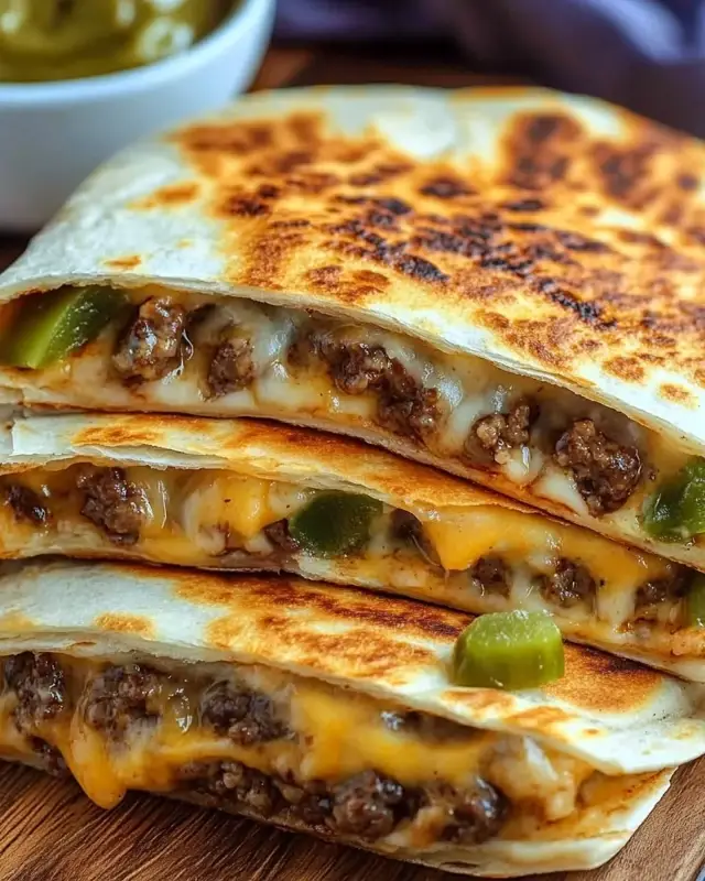Cheeseburger Quesadilla