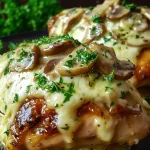 Cheesy Garlic Butter Mushroom Stuffed Chicken tast