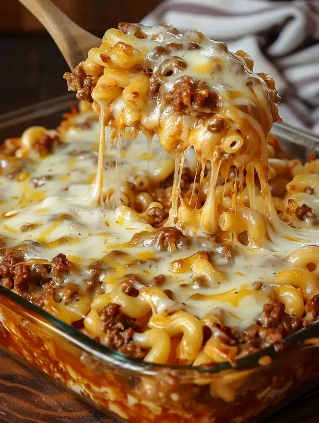 Cheesy Hamburger Casserole Cheesy Hamburger Casserole intro