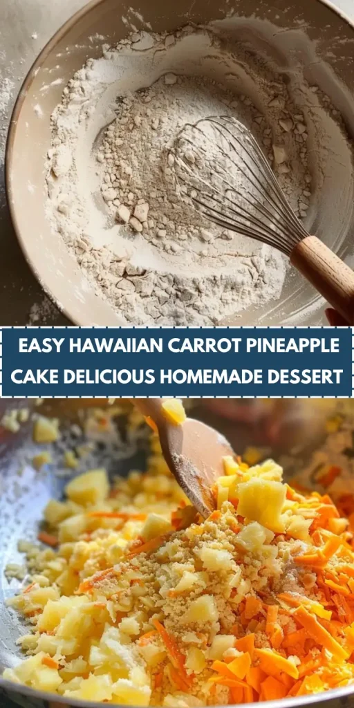 Hawaiian Carrot Pineapple Cake