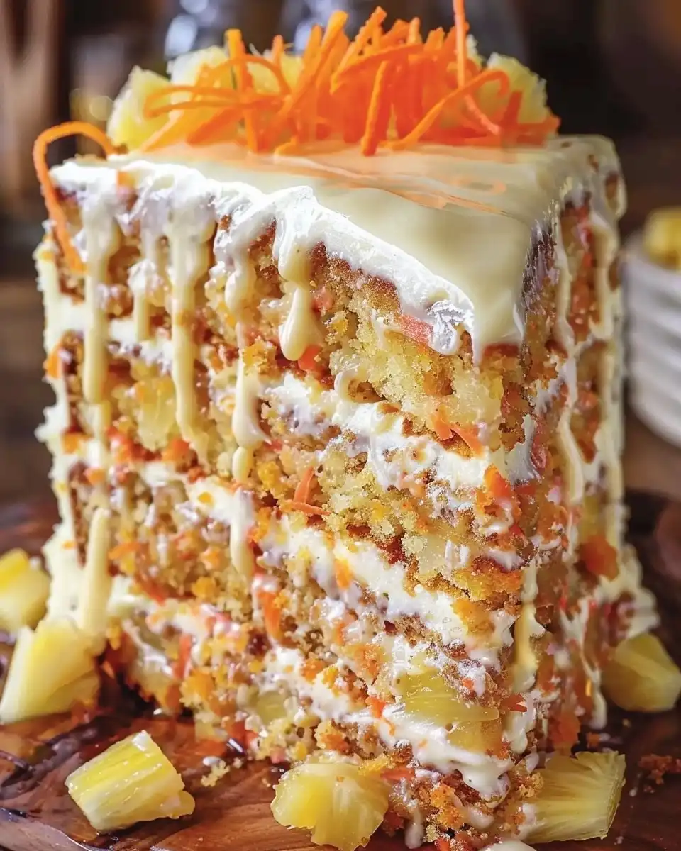 Hawaiian Carrot Pineapple Cake
