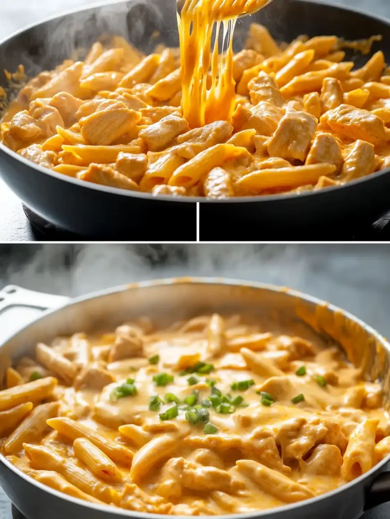 One-Pot Buffalo Ranch Chicken Penne How to Make One-Pot Buffalo Ranch Chicken Penne 3