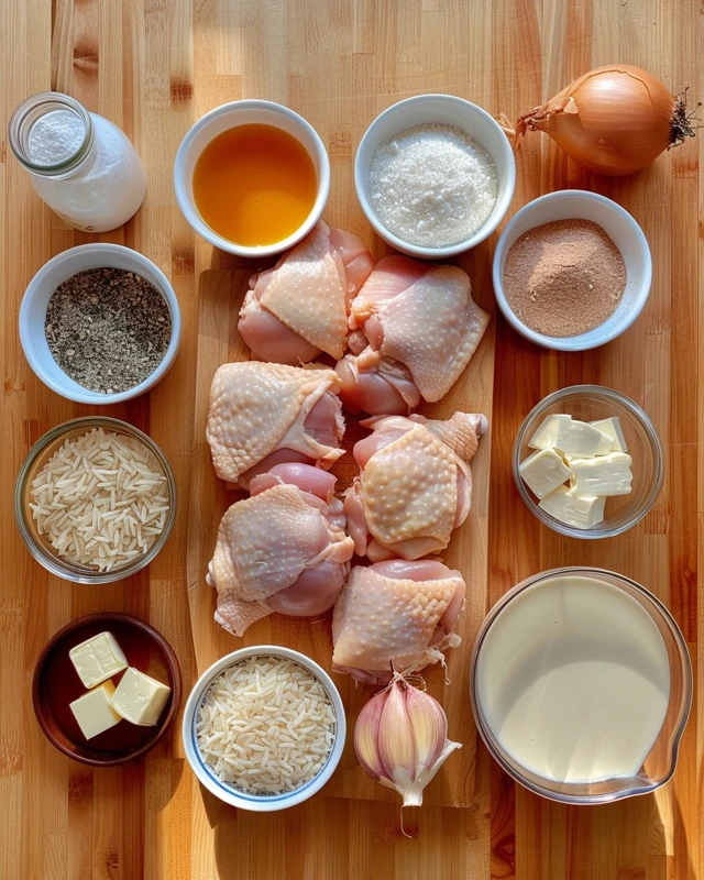 Creamy Smothered Chicken and Rice