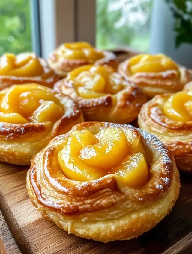 Peach Pie Cruffins