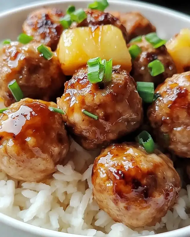 Pineapple Teriyaki Chicken Meatballs Pineapple Teriyaki Chicken Meatballs intro