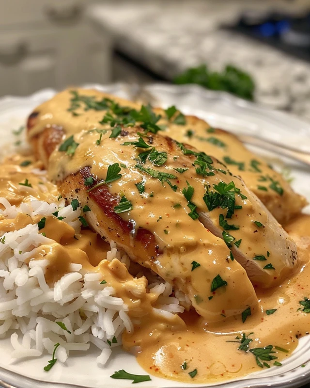 Creamy Smothered Chicken and Rice