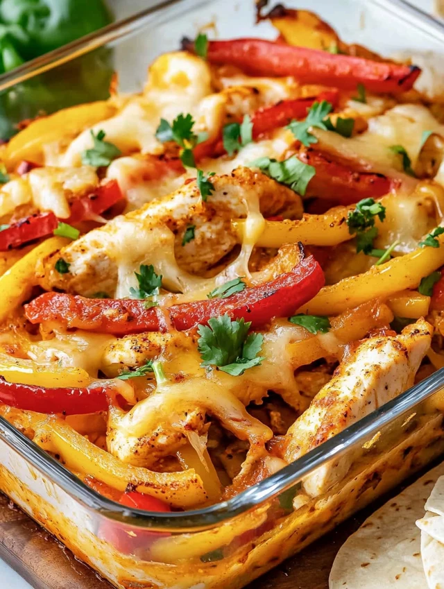 Fajita Chicken Casserole Bake