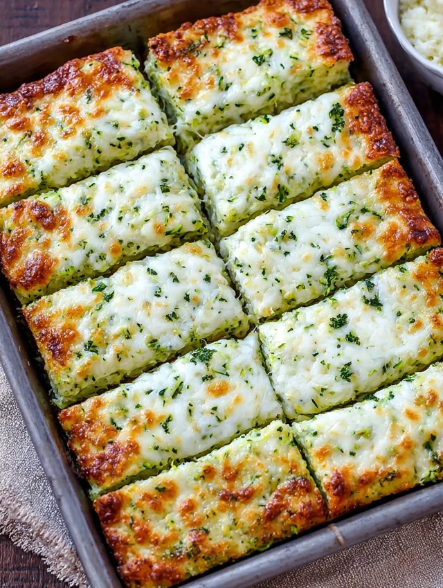 Cheesy Zucchini Breadsticks