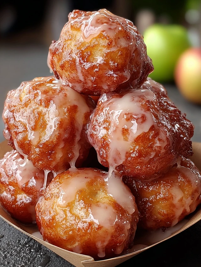Cinnamon Glazed Apple Fritter ingredients