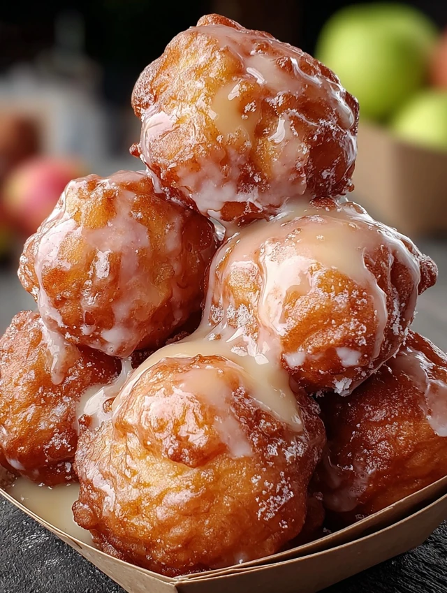 Cinnamon Glazed Apple Fritter intro