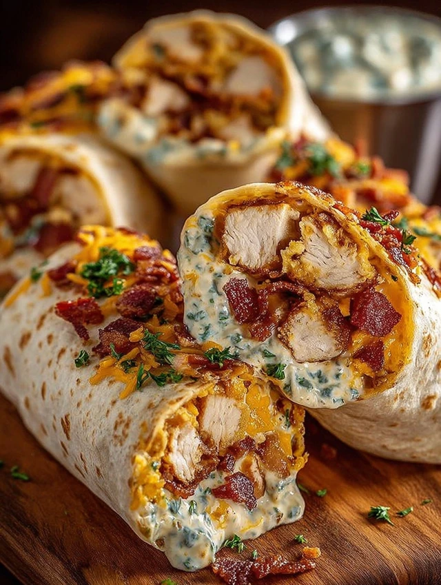 Crispy Bacon Chicken Ranch Wraps ingredients