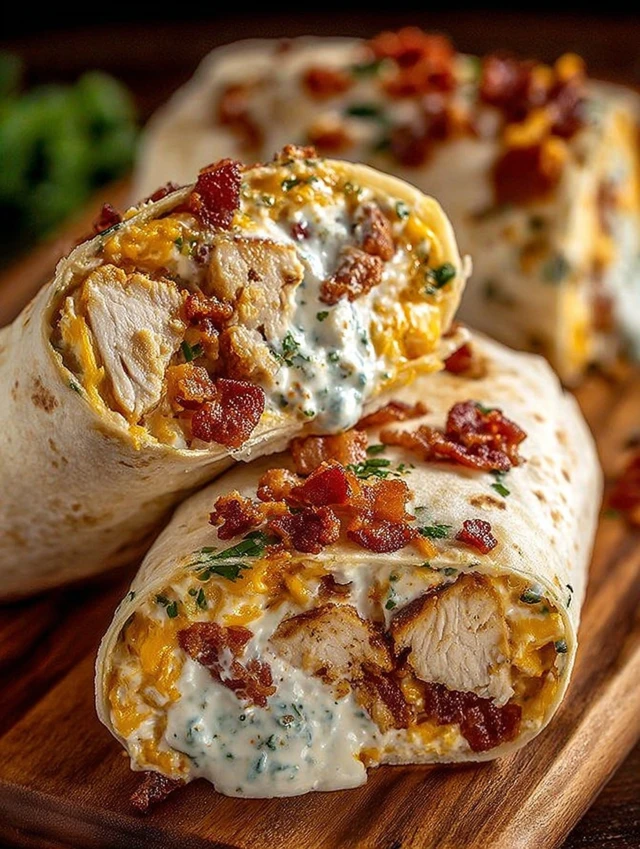 Crispy Bacon Chicken Ranch Wraps intro