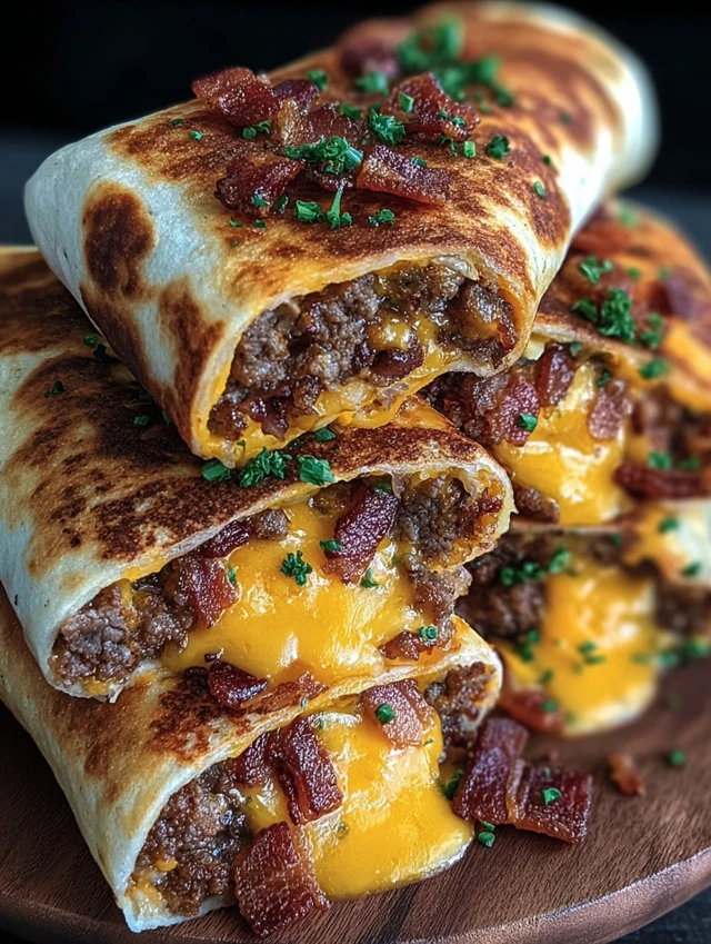 Garlic Butter Bacon Cheeseburger