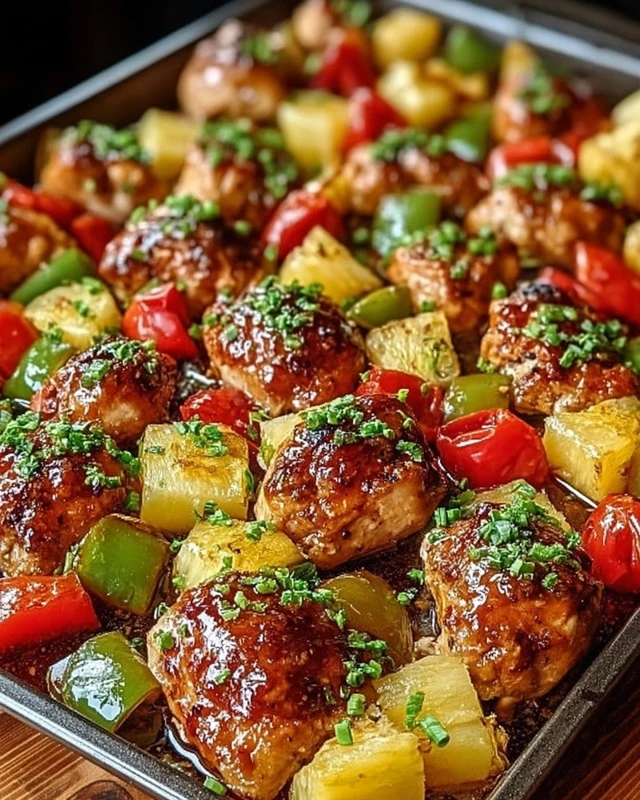 Hawaiian Chicken Sheet Pan Hawaiian Chicken Sheet Pan how to make