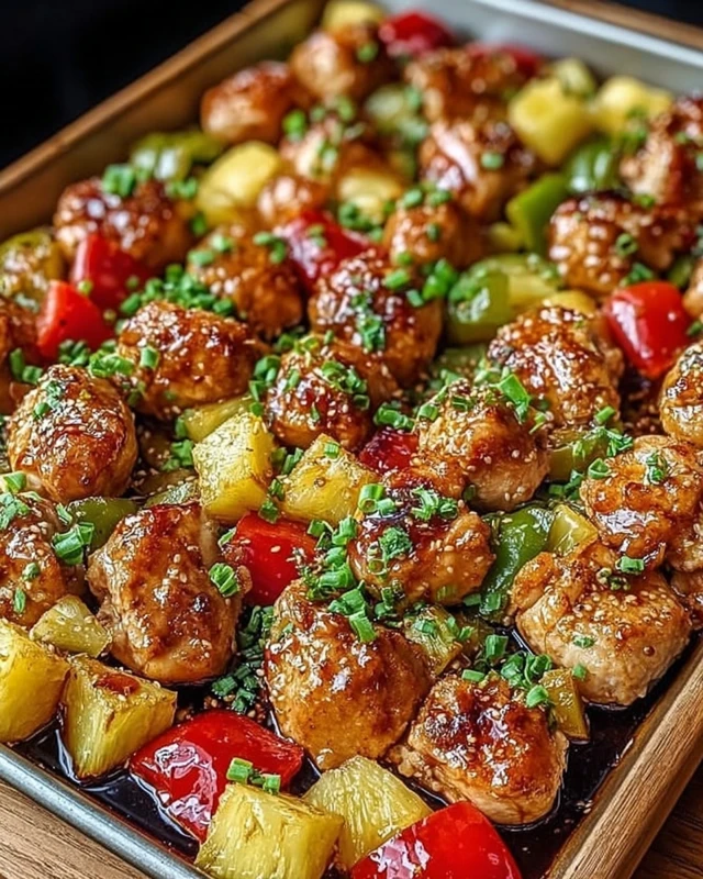 Hawaiian Chicken Sheet Pan Hawaiian Chicken Sheet Pan ingredients