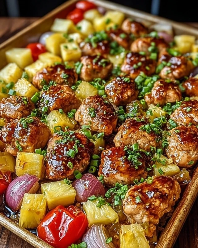 Hawaiian Chicken Sheet Pan Hawaiian Chicken Sheet Pan intro