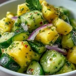 Pineapple Cucumber Salad tast