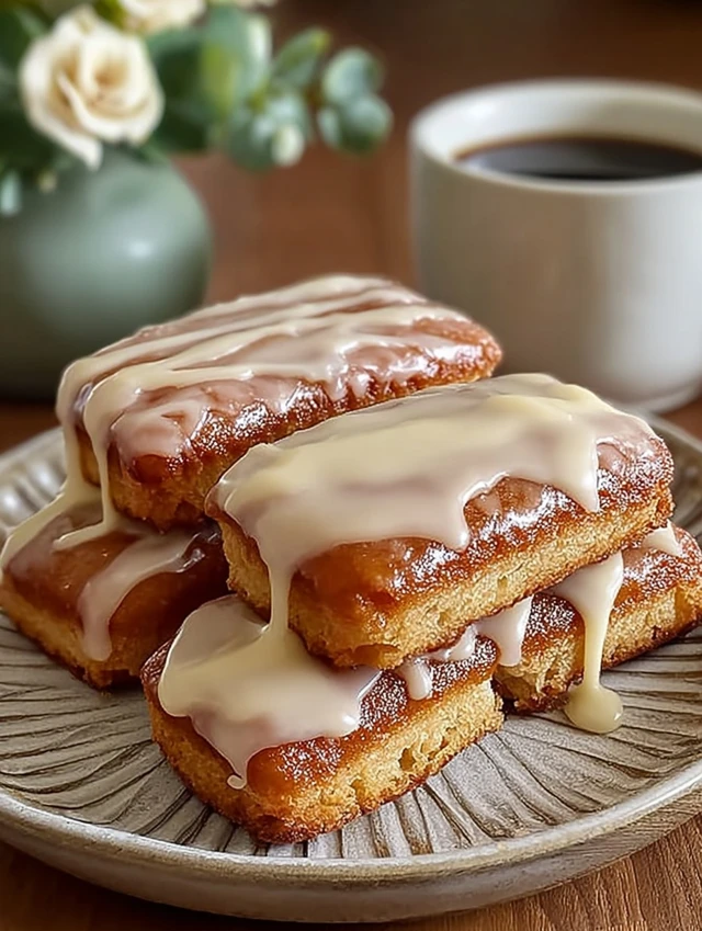 Soft Baked Maple Donut Bars