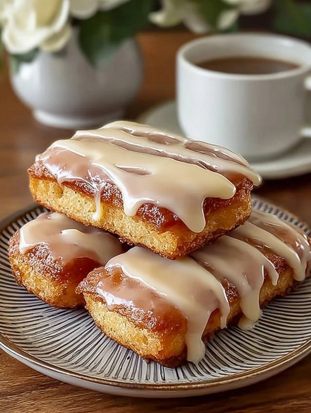 Soft Baked Maple Donut Bars