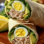 Tuna Avocado Egg Wrap tast