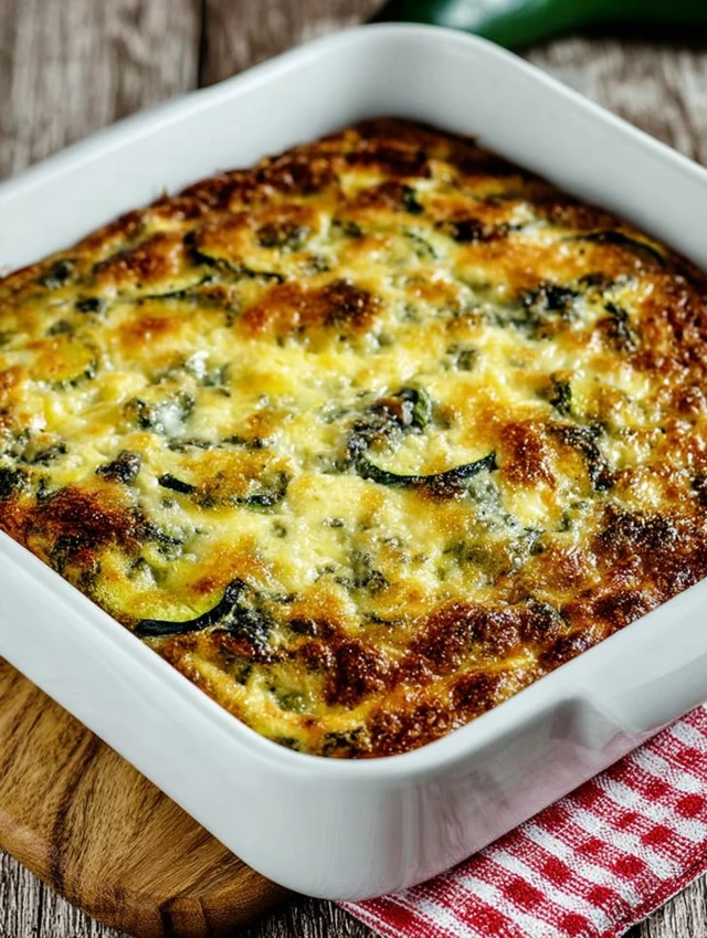 Zucchini Strata (with Basil and Cheese)