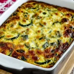 Zucchini Strata (with Basil and Cheese)