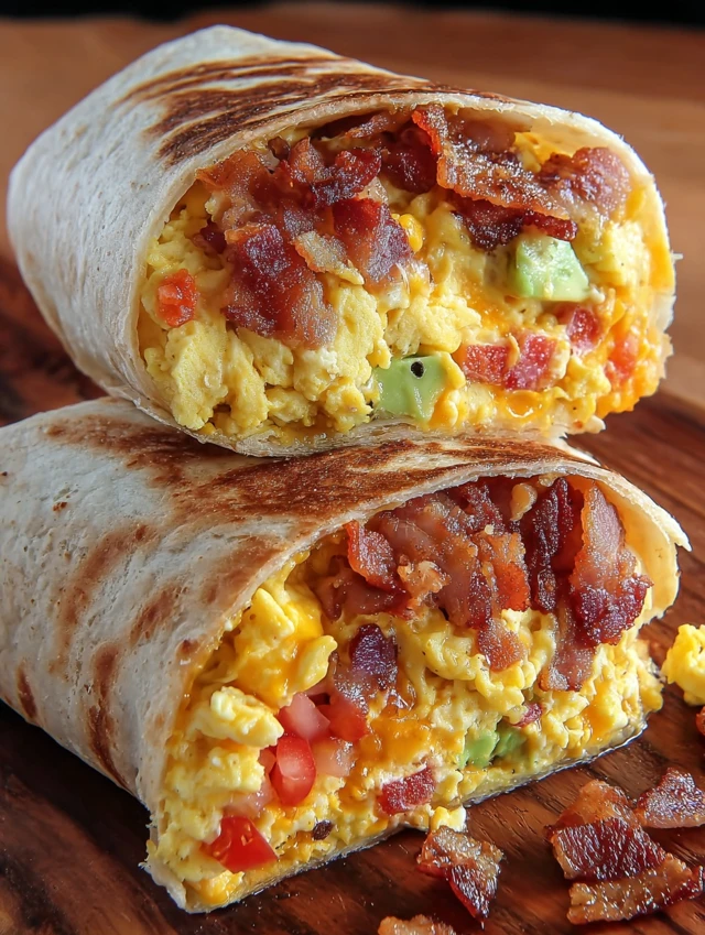 Breakfast Burritos Bacon Eggs