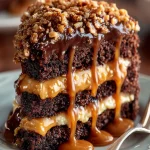 Chocolate Caramel Toffee Crunch Cake Chocolate Caramel Toffee Crunch Cake