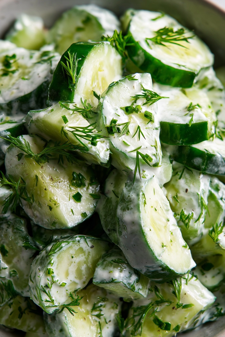 Creamy Cucumber Salad: Refresh Your Summer Meals Today! Creamy Cucumber Salad
