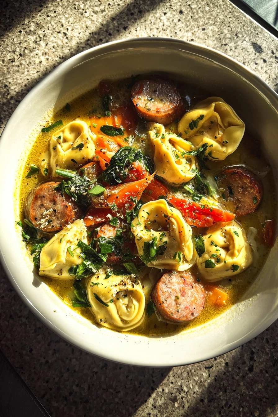 Creamy Sausage Tortellini Soup: A Cozy Comfort Recipe! Creamy Sausage Tortellini Soup