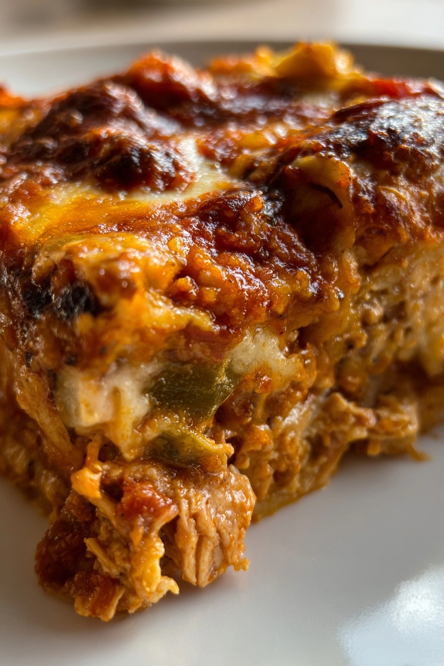 Crockpot Chicken Enchilada Casserole for Easy Meals! Crockpot Chicken Enchilada Casserole