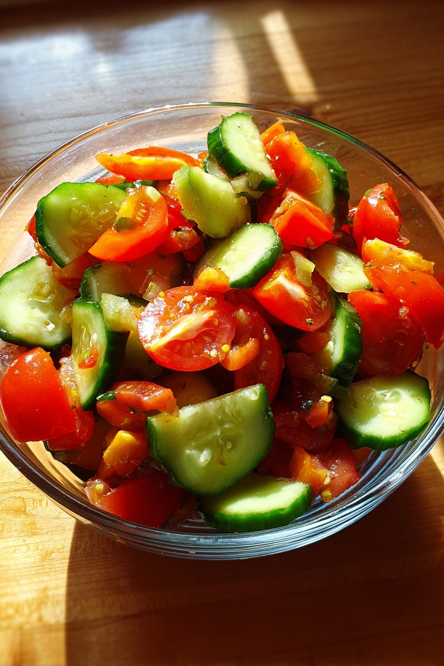Cucumber Tomato Salad: A Refreshing Summer Delight! Cucumber Tomato Salad