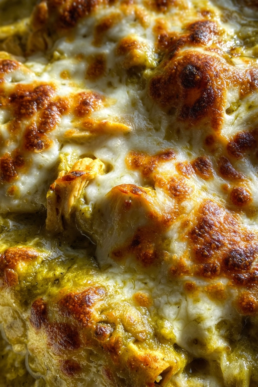 Green Chile Chicken Enchiladas