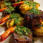 Grilled Surf and Turf Skewers with Chimichurri Grilled Surf and Turf Skewers with Chimichurri