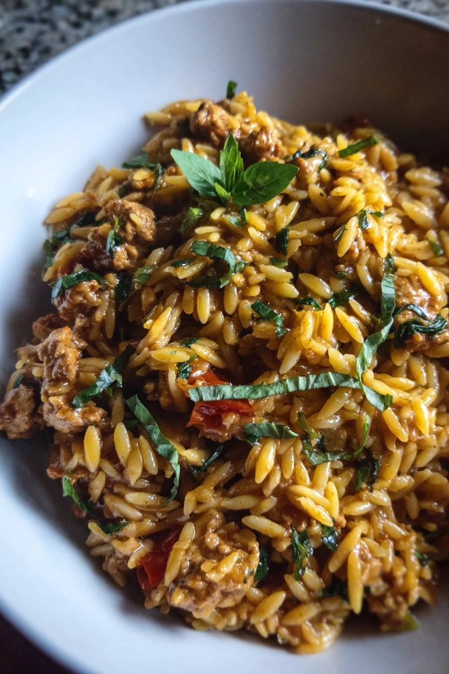Ground Turkey Orzo