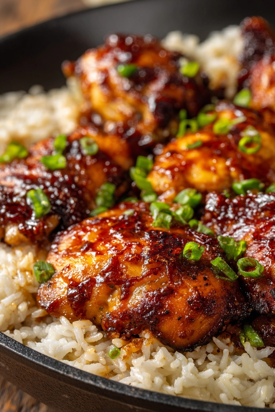 One-Skillet Honey BBQ Chicken & Rice One-Skillet Honey BBQ Chicken & Rice