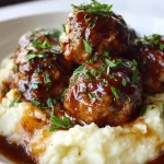 Slow Cooker Salisbury Steak Meatballs