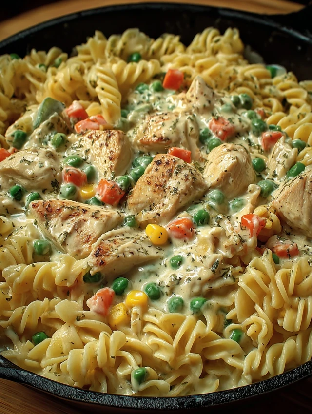 Creamy Chicken Pot Pie Pasta