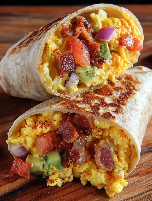 Breakfast Burritos Bacon Eggs