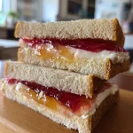 jelly cream cheese sandwiches