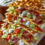 Cheesy Bacon Ranch Quesadilla