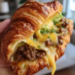 Baked Beef and Cheese Croissant: A Tasty Delight Awaits! Baked Beef and Cheese Croissant