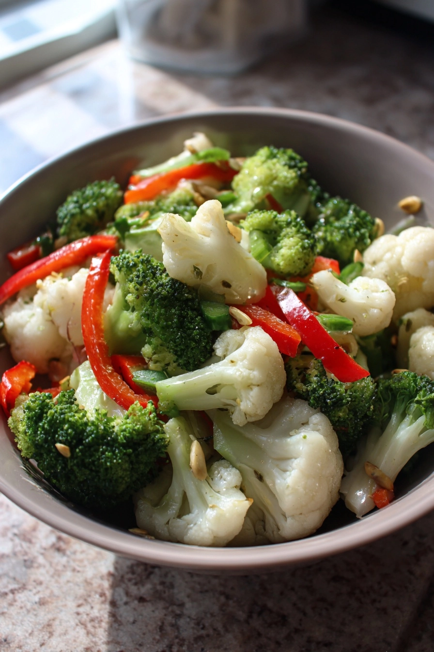 Broccoli Cauliflower Salad