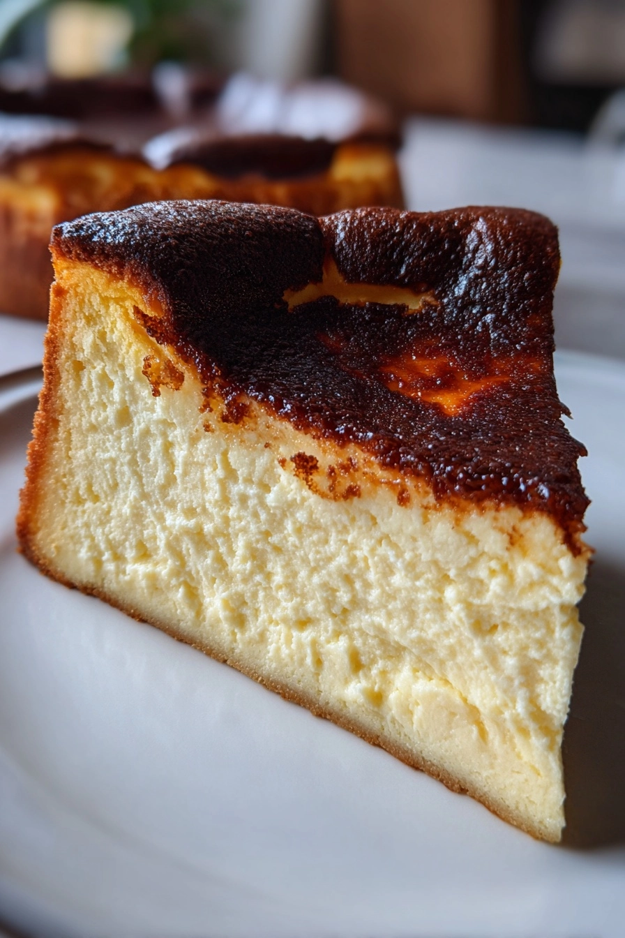 Burnt Basque Cheesecake in a Loaf Pan