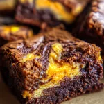 Candy Corn Swirl Brownies