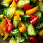 Cucumber Sweet Pepper Salad: A Refreshing Summer Delight! Cucumber Sweet Pepper Salad