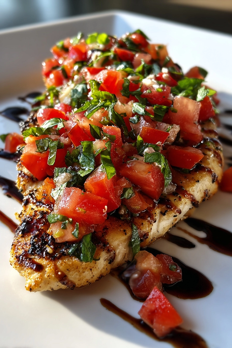 Easy Bruschetta Chicken: A Delicious Dinner Idea! Easy Bruschetta Chicken